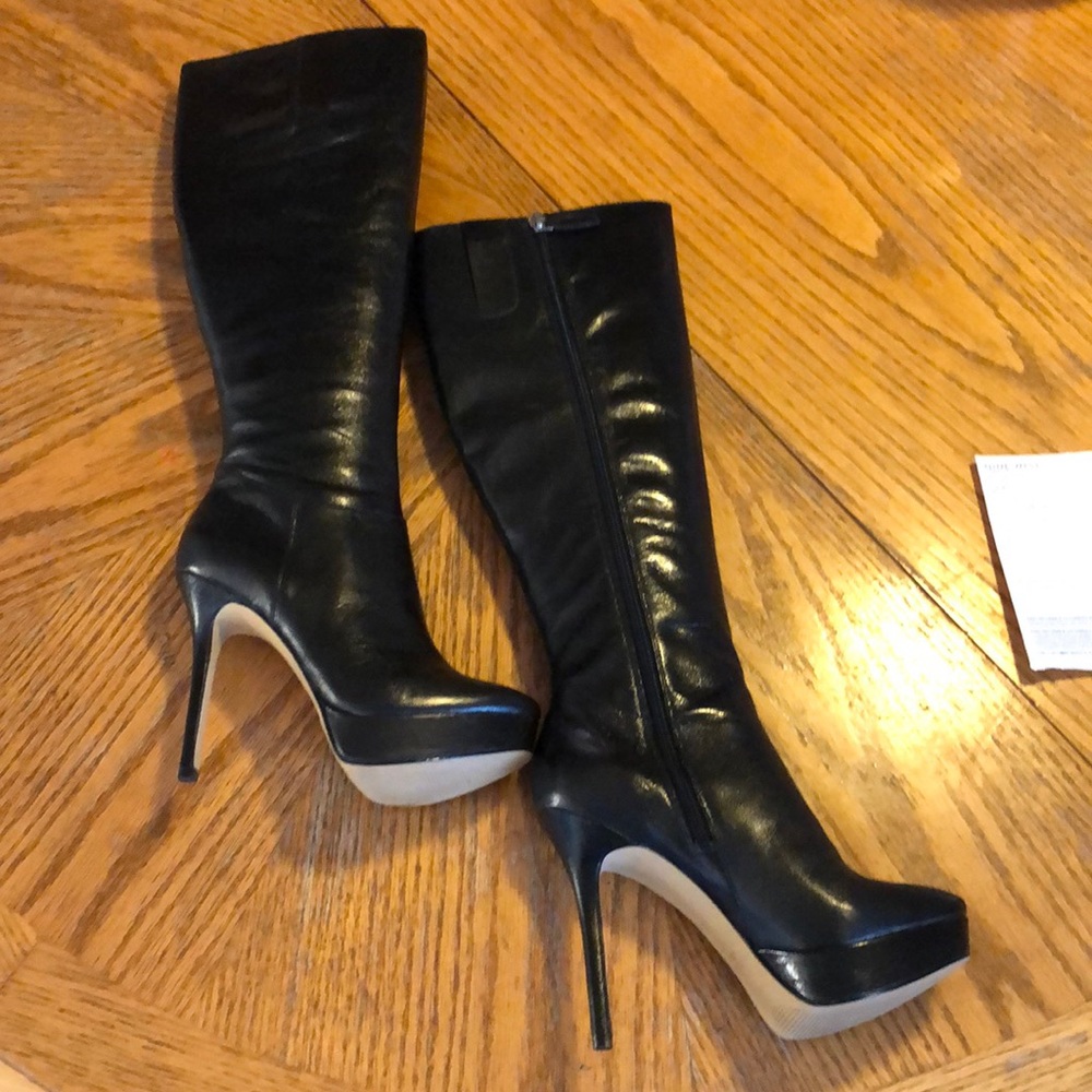 Nine West Black Leather boots